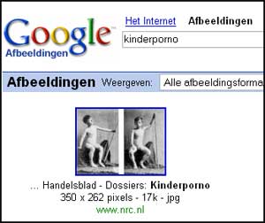 Zoekresultaat Google