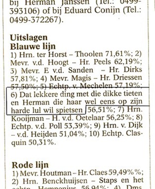 bridgeuitslagen